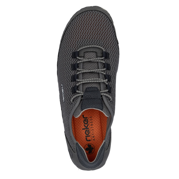 Фото Кеды  Rieker  серый  кожа искусств./текстиль F-400114