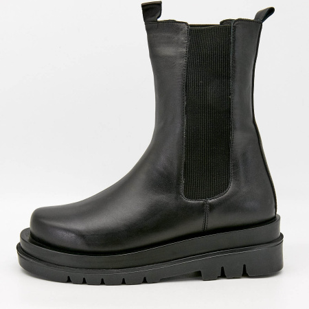 Ботинки  Dakkem  черный  кожа Z-100718 фото в интернет-магазине | Omadey.ru