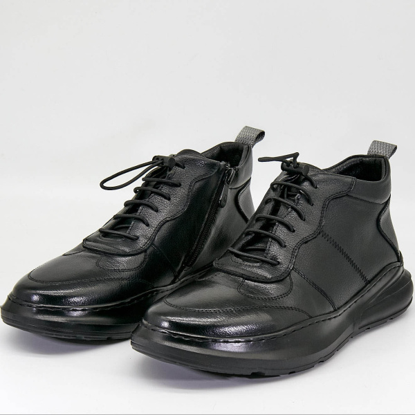 Фото Полуботинки  Simonspark  черный  кожа Z-90611 Фото Полуботинки  Simonspark  черный  кожа Z-90611