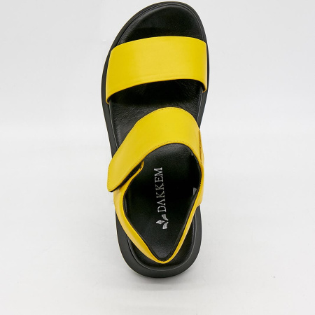 Сандалии  Dakkem  желтый  кожа F-90213 фото в интернет-магазине | Omadey.ru