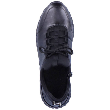 Полуботинки  Remonte  черный  кожа/текстиль Z-400055 фото в интернет-магазине | Omadey.ru