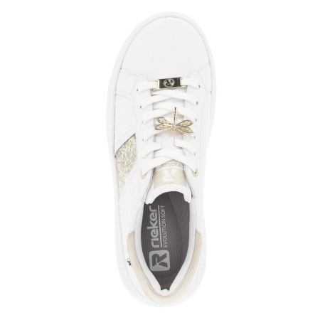 Кроссовки  Rieker-Evolution  белый  кожа/кожа искусств. F-400212 фото в интернет-магазине | Omadey.ru