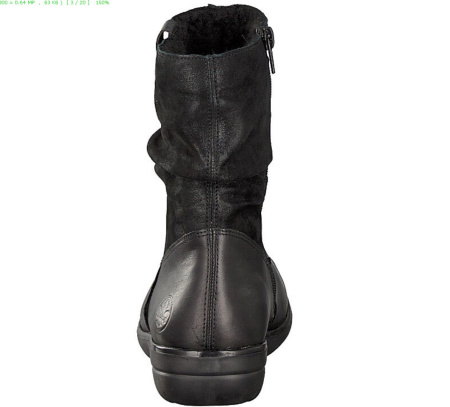 Полусапоги  Rieker  черный  кожа/кожа искусств. Z-89197 фото в интернет-магазине | Omadey.ru