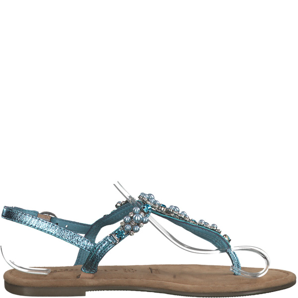 Фото Босоножки  Tamaris  бирюзово-серебряный  кожа F-7921 Фото Босоножки  Tamaris  бирюзово-серебряный  кожа F-7921