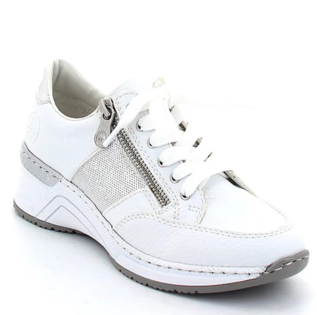 Кроссовки  Rieker  белый  кожа искусств./текстиль F-400024 фото в интернет-магазине | Omadey.ru