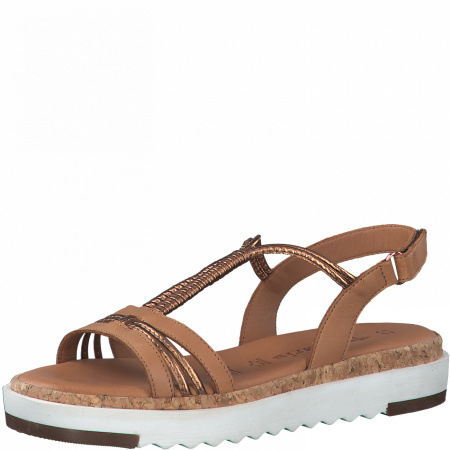 Сандалии  Tamaris  бежевый  кожа F-90807 фото в интернет-магазине | Omadey.ru