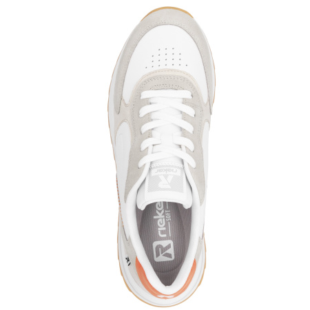 Кроссовки  Rieker-Sport  бежевый  кожа/кожа искусств. F-400267 фото в интернет-магазине | Omadey.ru