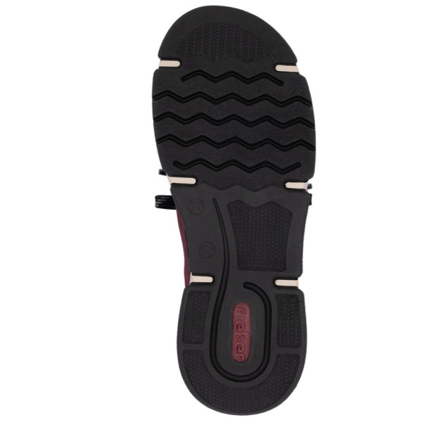 Фото Кроссовки  Rieker  бордовый кожа искусств./текстиль Z-400857 Фото Кроссовки  Rieker  бордовый кожа искусств./текстиль Z-400857