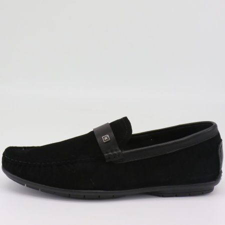 Мокасины  Lucido Vienno  черный  замша F-71086 фото в интернет-магазине | Omadey.ru