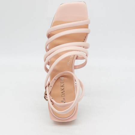 Босоножки  Dakkem  пудра  кожа F-90269 фото в интернет-магазине | Omadey.ru