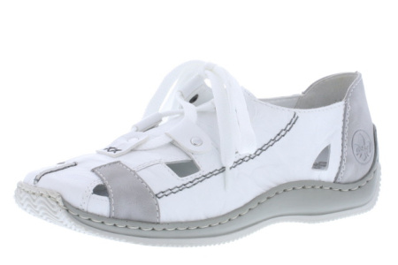 Туфли летние  Rieker  белый  кожа/кожа искусств. F-100582 фото в интернет-магазине | Omadey.ru