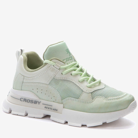 Кроссовки  Crosby  зеленый  сетка/кожа искусств. F-90706 фото в интернет-магазине | Omadey.ru