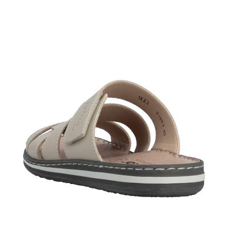 Шлепанцы  Rieker  бежевый  кожа F-401129 фото в интернет-магазине | Omadey.ru