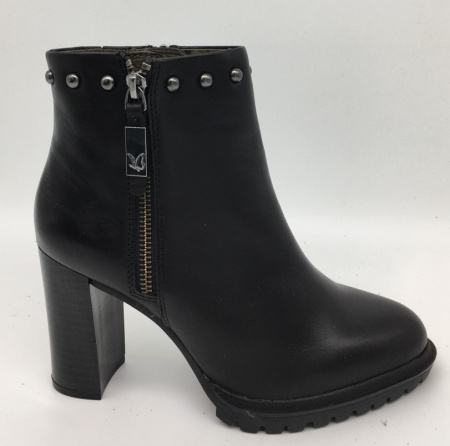 Z-7516, (9-25410-21 (022)), Полусапоги жен. Caprice,черный,кожа фото в интернет-магазине | Omadey.ru