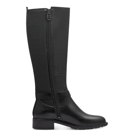 Сапоги  Tamaris  черный  кожа Z-400618 фото в интернет-магазине | Omadey.ru