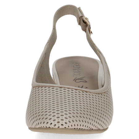 Слингбэки Caprice бежевый кожа F-400949 фото в интернет-магазине | Omadey.ru