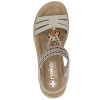 Босоножки  Rieker  бежевый  кожа искусств./текстиль  F-401277 фото в интернет-магазине | Omadey.ru