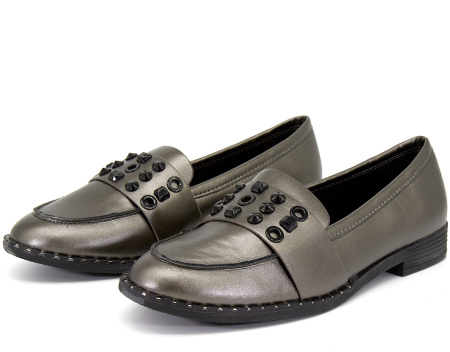 Туфли  Betsy  серебряный  кожа искусств. Z-8243 фото в интернет-магазине | Omadey.ru Туфли  Betsy  серебряный  кожа искусств. Z-8243 фото в интернет-магазине | Omadey.ru