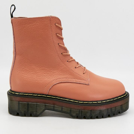 Ботинки  CV Martanni  розовый  кожа Z-90672 фото в интернет-магазине | Omadey.ru