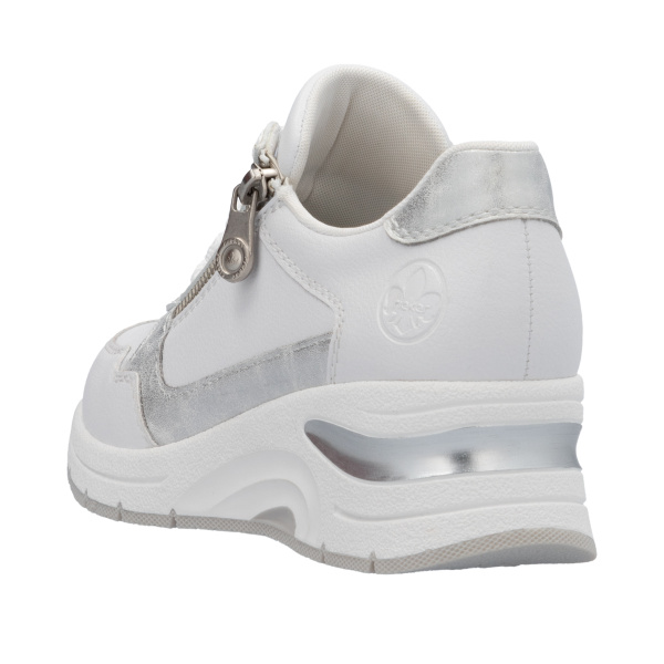 Фото Кроссовки Rieker белый кожа/кожа искусств. F-400031