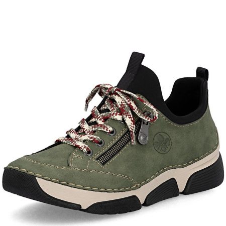 Кроссовки  Rieker  зеленый кожа искусств./текстиль Z-400858 фото в интернет-магазине | Omadey.ru