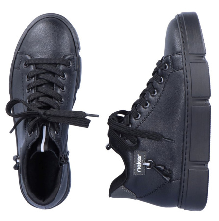 Ботинки  Rieker  черный  кожа/кожа искусств. Z-200067 фото в интернет-магазине | Omadey.ru