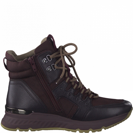 Ботинки  Jana  бордовый  текстиль Z-100837 фото в интернет-магазине | Omadey.ru