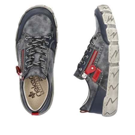 Кроссовки  Rieker  синий  кожа/кожа искусств. F-400161 фото в интернет-магазине | Omadey.ru