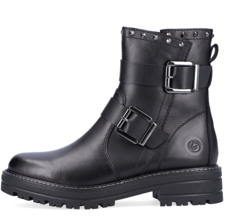 Ботинки  Remonte  черный  кожа/кожа искусств. Z-200086 фото в интернет-магазине | Omadey.ru