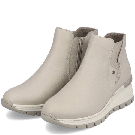 Ботинки  Rieker  бежевый  кожа искусств. Z-300122 фото в интернет-магазине | Omadey.ru