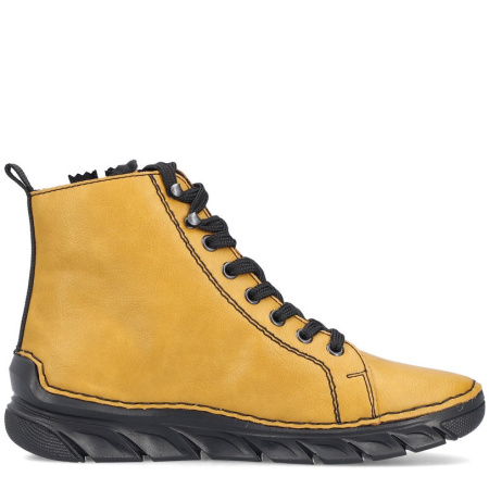 Ботинки  Rieker  желтый  кожа искусств. Z-401046 фото в интернет-магазине | Omadey.ru