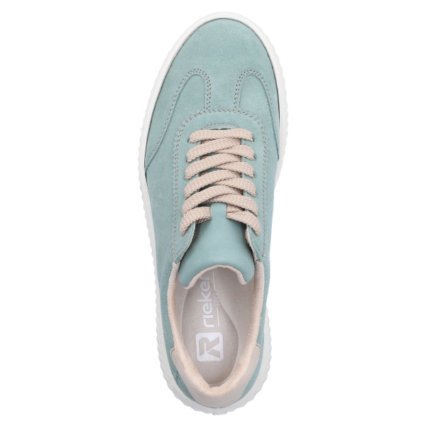 Фото Кроссовки  Rieker  зеленый  кожа/кожа искусств. F-401106