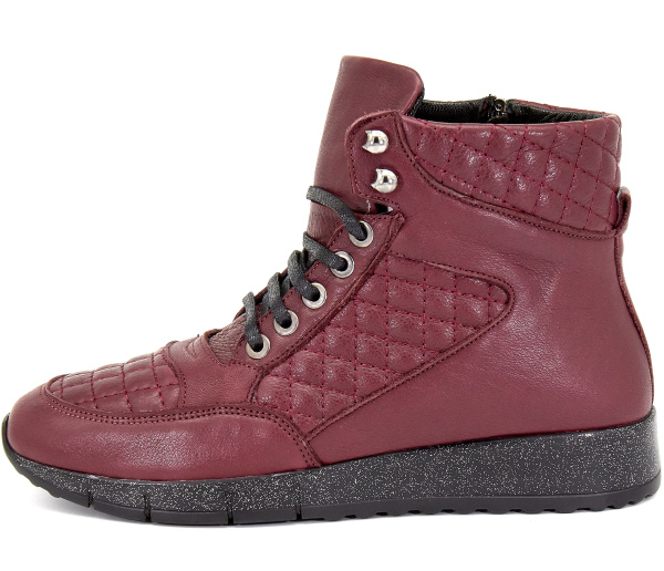 Фото Ботинки  Rovigo  бордовый  кожа Z-8302