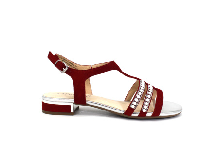 Босоножки  Caprice  красный  кожа F-7704 фото в интернет-магазине | Omadey.ru