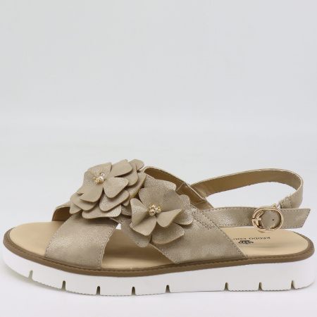 Босоножки  Keddo  золотой  кожа искусств. F-70962 фото в интернет-магазине | Omadey.ru