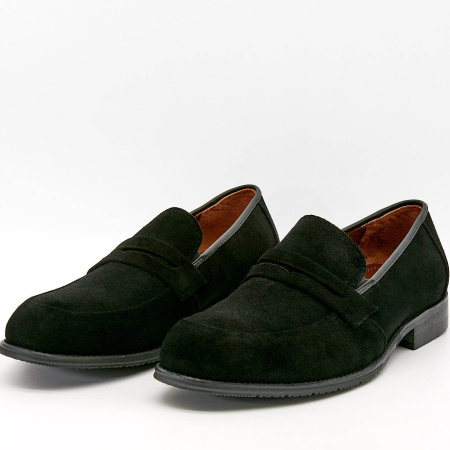 Туфли  Mirco Osvaldo  черный  замша Z-100674 фото в интернет-магазине | Omadey.ru