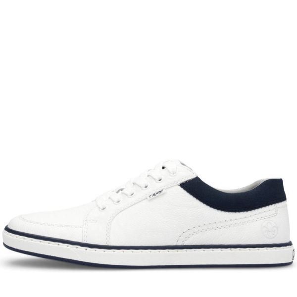 Фото Кеды  Rieker  белый  кожа/кожа искусств. F-400062