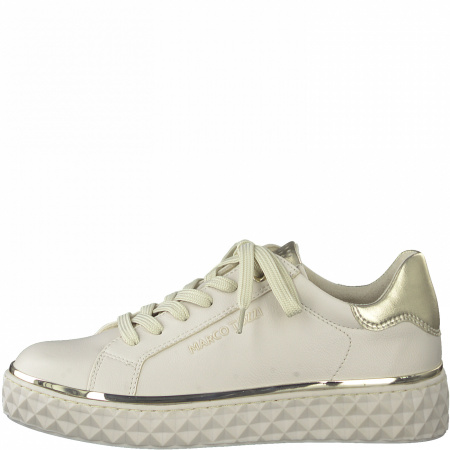 Кеды  Marco Tozzi  бежевый  кожа искусств. F-100307 фото в интернет-магазине | Omadey.ru