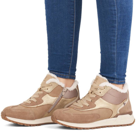 Ботинки  Rieker  бежевый  кожа/кожа искусств. Z-300143 фото в интернет-магазине | Omadey.ru