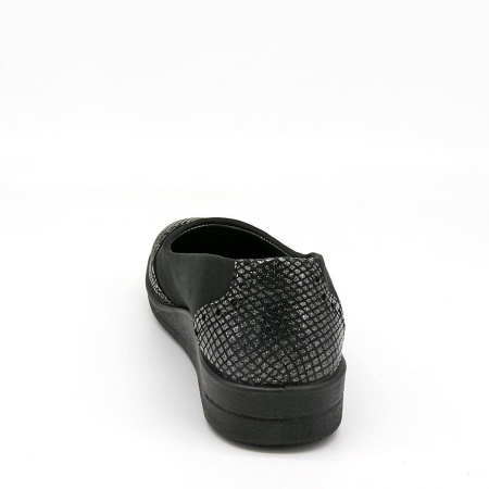 Туфли  Esse  черный  кожа Z-89079 фото в интернет-магазине | Omadey.ru