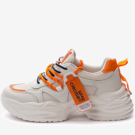 Кроссовки  Crosby  бежевый  сетка/кожа искусств. F-90699 фото в интернет-магазине | Omadey.ru