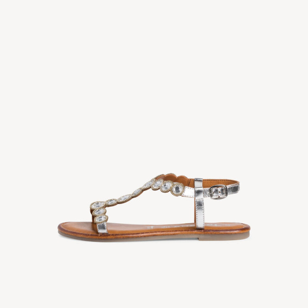 Фото Сандалии  Tamaris  серебряный  кожа F-90749