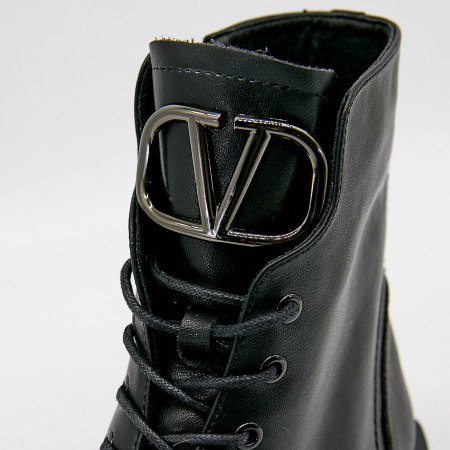 Ботинки  Bonavi  черный  кожа Z-100289 фото в интернет-магазине | Omadey.ru