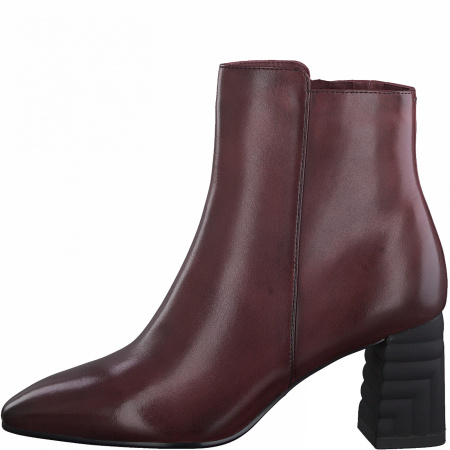 Ботинки  Tamaris  бордовый  кожа Z-100888 фото в интернет-магазине | Omadey.ru