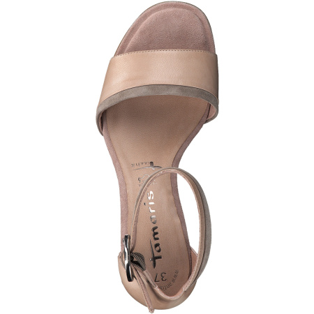 Босоножки  Tamaris  бежевый  кожа F-80797 фото в интернет-магазине | Omadey.ru