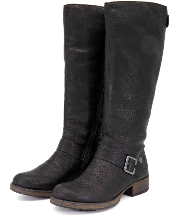 Сапоги  Rieker  черный  кожа искусств. Z-8657 фото в интернет-магазине | Omadey.ru