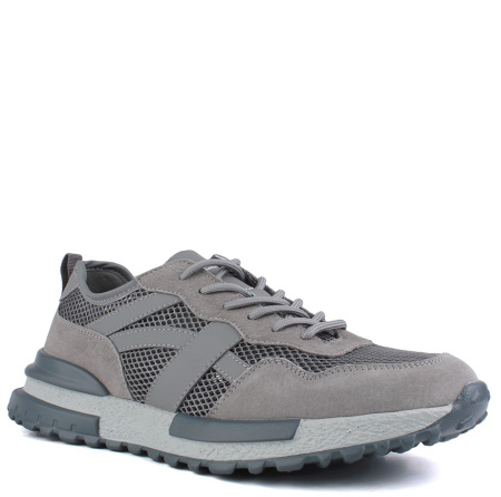 Кроссовки  Baden  серый  кожа  F-400991 фото в интернет-магазине | Omadey.ru