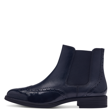 Ботинки  Tamaris  синий  кожа Z-400640 фото в интернет-магазине | Omadey.ru