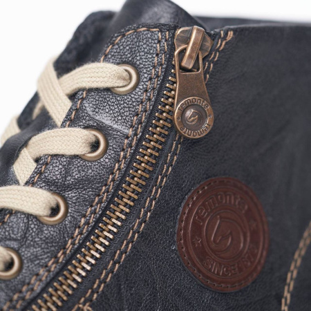 Ботинки  Remonte  черный  кожа/кожа искусств. Z-300012 фото в интернет-магазине | Omadey.ru