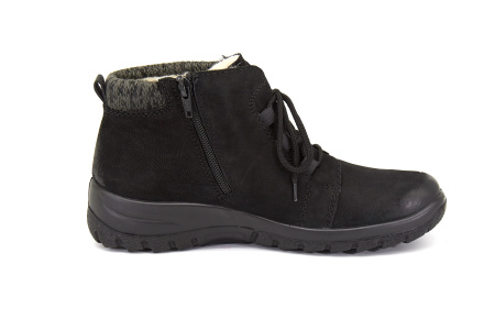 Ботинки  Rieker  черный  кожа/кожа искусств./текстиль Z-8198 фото в интернет-магазине | Omadey.ru
